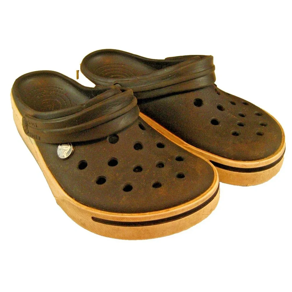Crocs Swiftwater Mesh Closed Toe Deck Sandal Shoe sz 6M/8W
